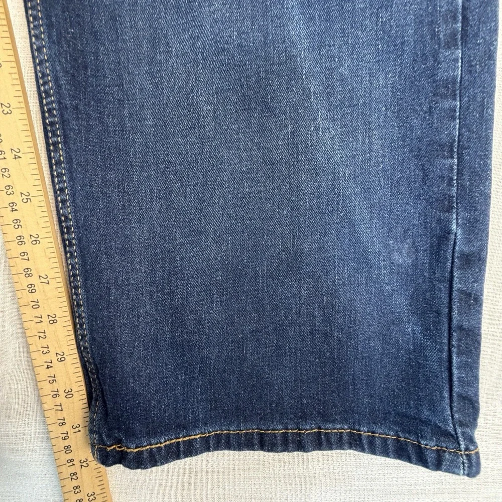 Levi's 569 Loose Straight Jeans Men's Sz 40x32 Blue Dark Wash Stretch Whiskering